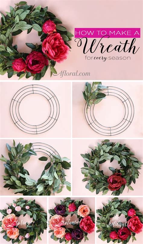 clothes hanger fake flower wreath|diy flower wreaths.